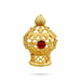 Half Vairamudi Crown - 1 x 0.5 Inch | Gold Polish & Single Stone Kireedam/ Kiridam/ Mukut for Deity - Head & Face Accessories