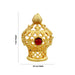 Half Vairamudi Crown - 1 x 0.5 Inch | Gold Polish & Single Stone Kireedam/ Kiridam/ Mukut for Deity - Head & Face Accessories