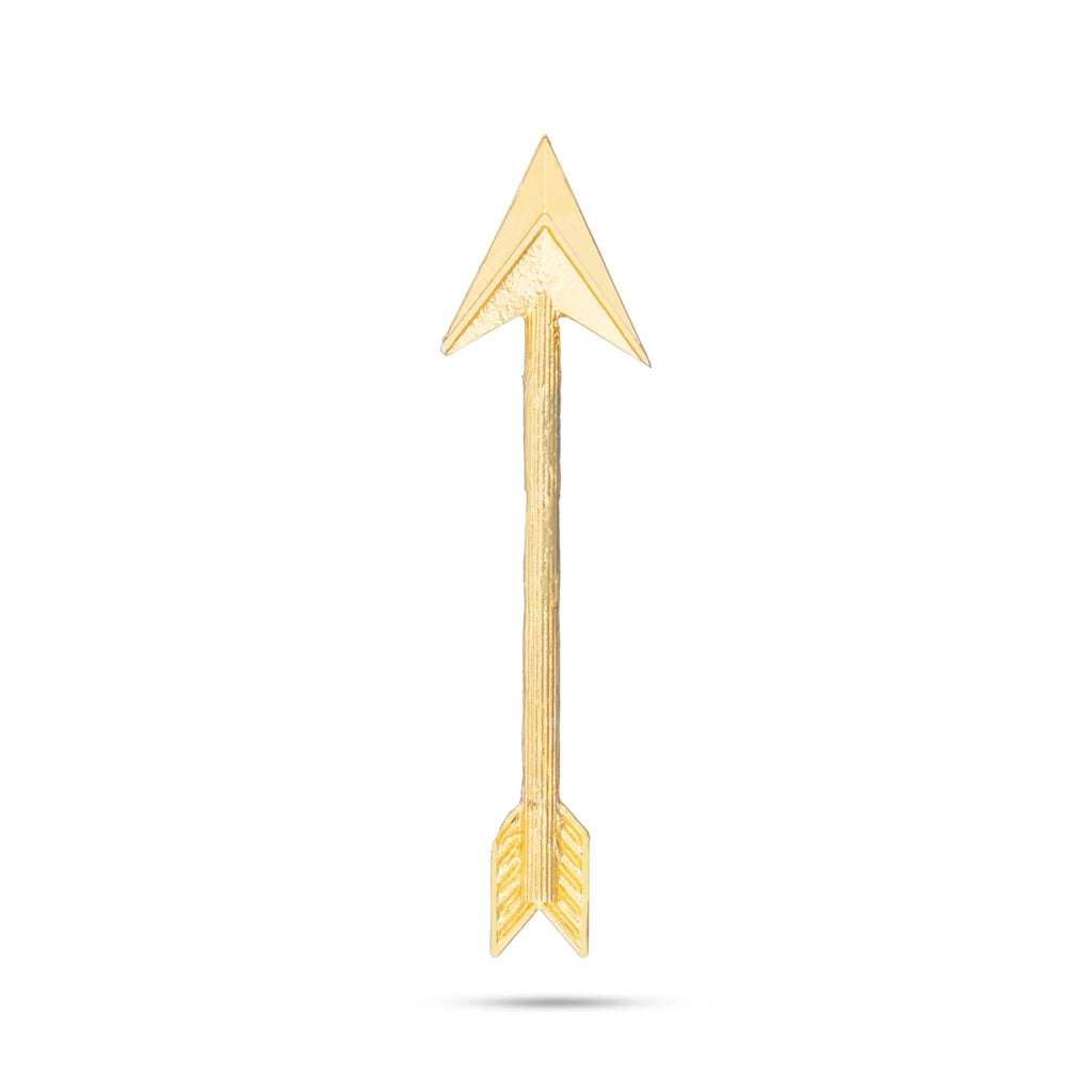 Arrow - 3 x 1 Inches | Gold Polish Astra/ Swamy Alangaram/ Gold Polish Weapon for Deity