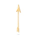 Arrow - 3 x 1 Inches | Gold Polish Astra/ Swamy Alangaram/ Gold Polish Weapon for Deity - Deity Accessories