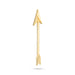 Arrow - 3 x 1 Inches | Gold Polish Astra/ Swamy Alangaram/ Gold Polish Weapon for Deity - Deity Accessories