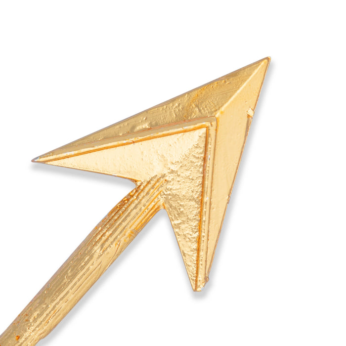 Arrow - 3 x 1 Inches | Gold Polish Astra/ Swamy Alangaram/ Gold Polish Weapon for Deity