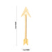 Arrow - 3 x 1 Inches | Gold Polish Astra/ Swamy Alangaram/ Gold Polish Weapon for Deity - Deity Accessories