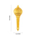 Hanuman Gada - 3 x 1 Inches | Gold Polish Astra/ Swamy Alangaram/ Gold Polish Gada for Deity - Deity Accessories