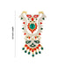 Stone Necklace - 4.5 Inches | Multicolour Stone Jewellery/ Two Line Stone Haram for Deity - Neck & Body Accessories