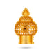 Half Crown – 3 x 1.75 Inches | Single Stone Mukut/ Gold Polish Jewellery/ Kiritam for Deity - Head & Face Accessories