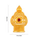Half Crown – 3 x 1.75 Inches | Single Stone Mukut/ Gold Polish Jewellery/ Kiritam for Deity - Head & Face Accessories