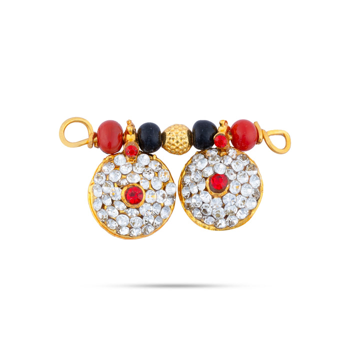 Mangal Sutra - 0.75 x 1.5 Inch | Beads With Stone Jewellery/ Mangala Sutra/ Thali Mangalsutra for Deity - Neck & Body Accessories