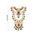 Stone Necklace - 5.5 x 3.5 Inches | Two Line Stone Haram/ Multicolour Stone Jewellery for Deity - Neck & Body Accessories