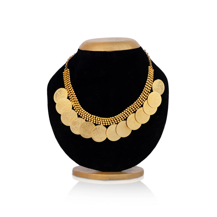 Kaasumala - 4 Inches | 13 Coin Kasumalai/ Kaasu Maalai/ Artificial Jewellery for Deity - Neck & Body Accessories