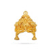 Half Crown - 1.5 x 1 Inches | Gold Polish Kireedam/ Kiridam/ Mukut for Deity - Head & Face Accessories