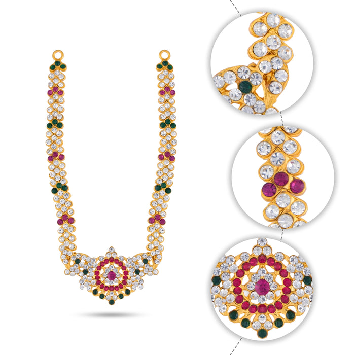 Deity Necklace - 6 Inches | Multicolour Stone Necklace/ Jewellery For Goddess