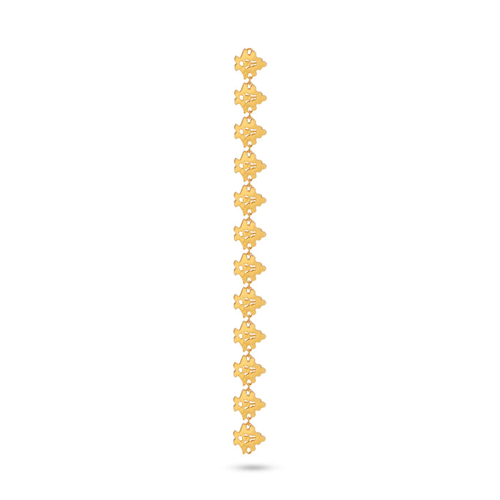 Hip Belt - 9 Inches | Waist Belt/ Gold Polish Stone Belt/ Stone Jewellery for Deity