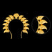 Hair Arch - 3 x 3.5 Inches | Gold Polish Jewellery/ Mango Design Hair Accessory/ Artificial Jewellery for Deity - Head & Face Accessories