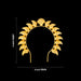 Hair Arch - 4 x 4 Inches | Gold Polish Jewellery/ Mango Design Hair Accessory/ Artificial Jewellery for Deity - Head & Face Accessories