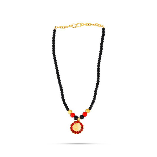 Mangal Sutra - 5 Inches | Mangala Sutra/ Gold Polish Fancy Mangalsutra for Deity - Neck & Body Accessories