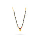 Mangal Sutra - 5 Inches | Fancy Mangalsutra/ Gold Polish With Black Beads Mangalsutra Chain for Deity - Neck & Body Accessories