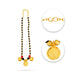 Mangal Sutra - 6.5 Inches | Gold Polish With Black Bead Mangalsutra/ Mangala Sutra for Deity - Neck & Body Accessories