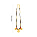 Mangal Sutra - 6.5 Inches | Gold Polish With Black Bead Mangalsutra/ Mangala Sutra for Deity - Neck & Body Accessories