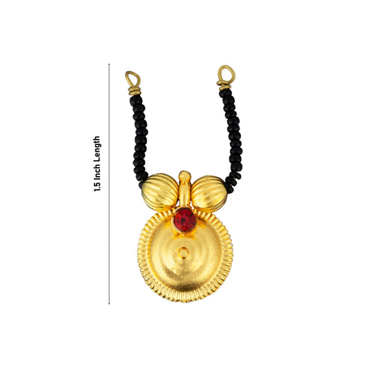 Mangal Sutra - 1.5 Inches | Gold Polish Mangala Sutra/ Artificial Mangalsutra for Deity - Neck & Body Accessories