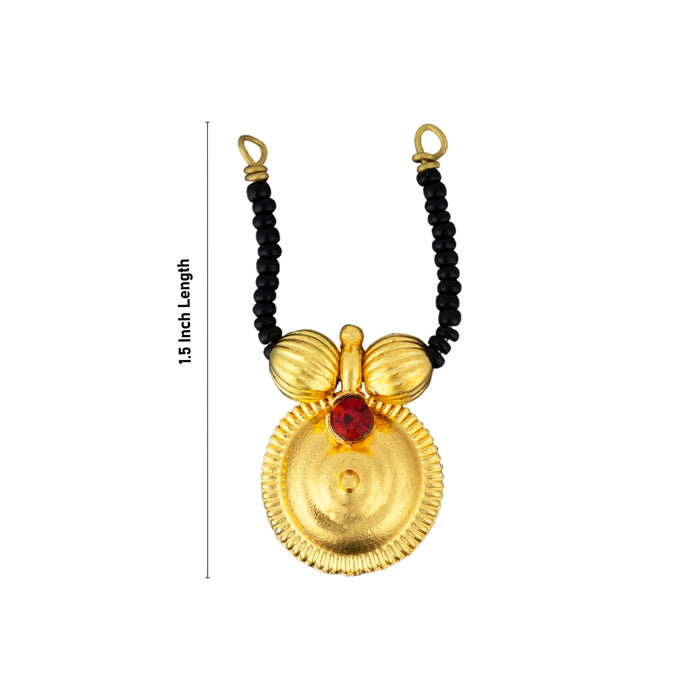 Mangal Sutra - 1.5 Inches | Gold Polish Mangala Sutra/ Artificial Mangalsutra for Deity