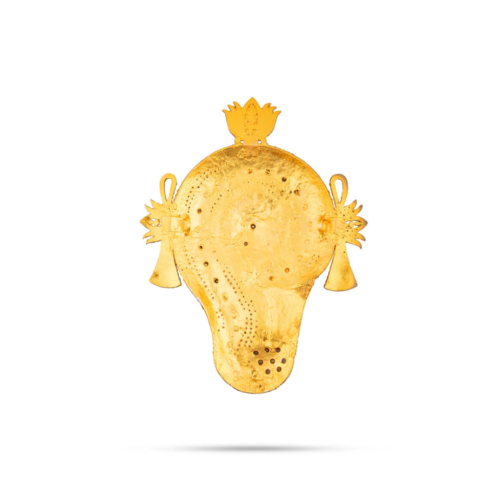 Shankh Chakra Pair - 8 x 6.5 Inches | Multicolour Stone Shanka Chakra/ Vishnu Shankha Chakra for Deity Decor - Deity Accessories