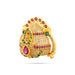 Half Crown - 1 x 1.25 Inches | Multicolour Stone Half Kireedam/ Half Mukut/ Half Kiridam for Deity - Head & Face Accessories