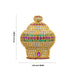 Half Crown - 1.5 x 1.25 Inches | Multicolour Stone Mukut/ Stone Kireedam for Deity - Head & Face Accessories