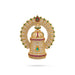 Half Crown With Arch - 4 x 3.5 Inches | Multicolour Stone Perumal Kireedam/ Stone Kiridam for Deity - Head & Face Accessories
