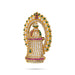 Half Crown With Arch - 2 x 1.75 Inches | Multicolour Stone Kireedam/ Perumal Stone Kiridam for Deity - Head & Face Accessories