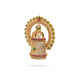 Half Crown With Arch - 1.5 x 1.5 Inches | Multicolour Stone Perumal Kireedam/ Stone Kiridam for Deity - Head & Face Accessories