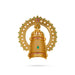Half Crown With Arch - 1.5 x 1.5 Inches | Multicolour Stone Perumal Kireedam/ Stone Kiridam for Deity - Head & Face Accessories