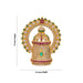 Half Crown With Arch - 1.5 x 1.5 Inches | Multicolour Stone Perumal Kireedam/ Stone Kiridam for Deity - Head & Face Accessories