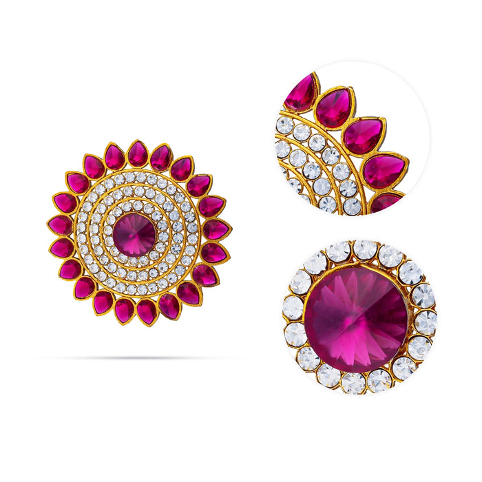 Stone Jada Billa - 0.25 x 2.5 Inches | Dance Jewellery/ Vankey Jada Pin/ Kemp Hair Accessory for Women - Head & Face Accessories