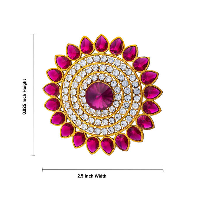 Stone Jada Billa - 0.25 x 2.5 Inches | Dance Jewellery/ Vankey Jada Pin/ Kemp Hair Accessory for Women - Head & Face Accessories