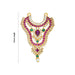 Stone Haram - 2 Inches | Multicolour AD Stone Jewellery/ 2 Line Artificial Jewelry/ Stone Necklace for Deity - Neck & Body Accessories