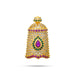 Balaji Half Stone Crown - 1.25 X 0.75 Inches | Multicolour AD Stone Kireedam/ Kiridam/ Mukut For Deity Decor - Head & Face Accessories