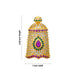 Balaji Half Stone Crown - 2.25 X 1 Inches | Multicolour AD Stone Kireedam/ Kiridam/ Mukut For Deity Decor - Head & Face Accessories