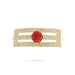 Vibuthi Pattai - 2.5 x 6.5 Inches | Gold Polish & Stone Tripundra Tilak / Vibhuti Pattai for Deity - Head & Face Accessories