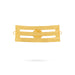Vibuthi Pattai - 2.5 x 6.5 Inches | Gold Polish & Stone Tripundra Tilak / Vibhuti Pattai for Deity - Head & Face Accessories