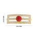 Vibuthi Pattai - 2.5 x 6.5 Inches | Gold Polish & Stone Tripundra Tilak / Vibhuti Pattai for Deity - Head & Face Accessories