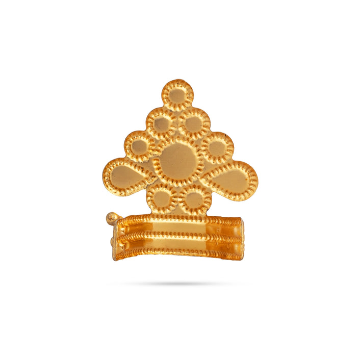 Stone Mukut - 1.25 x 1 Inches | God Idol kiridam/ Divine God Crown/ Deity Alankaram for Spiritual Decoration