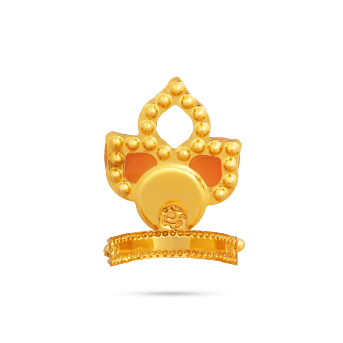 Decorative Imitation Mukut - 1 x 0.75 Inches | God Crown/ Deity Headgear/ Spiritual Idol Alankaram Accessory