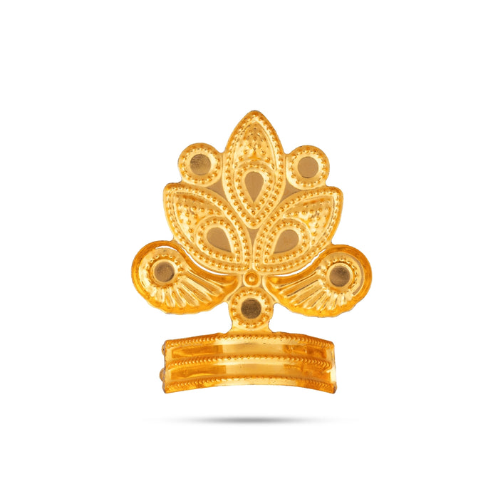 Imitation Mukut - 1.5 x 1 Inches | Deity Crown with Stone Work/ God Mukut for Temple & Festive Decor