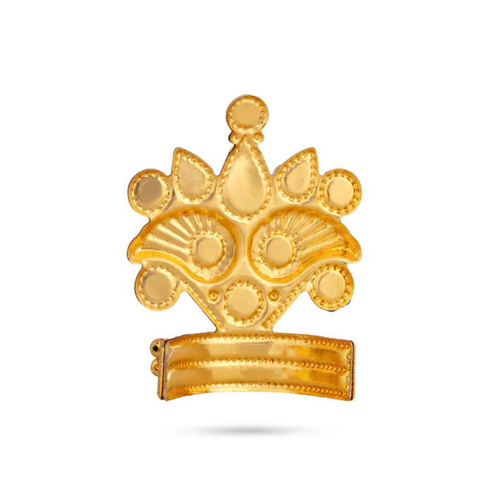 Imitation Mukut - 1.5 x 1 Inches | Decorative Crown for God Idol/ Deity Mukut for Temple, Pooja & Festive Decor
