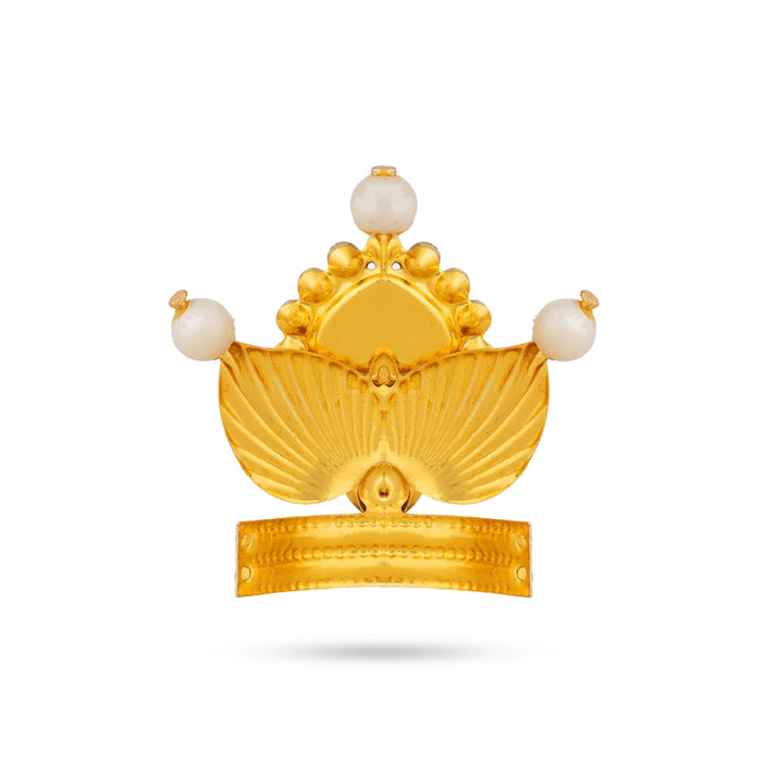 Imitation Mukut - 1.75 x 1 Inches | Stone Kiridam/ God Crown/ Multicolour Kireedam for Deity Decor