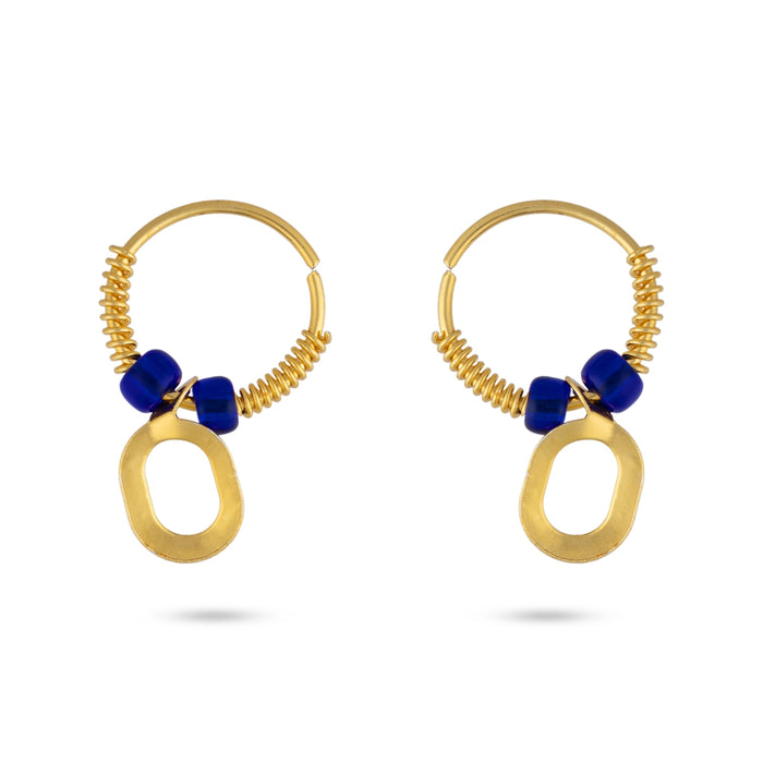 Kundal - 1 x 0.5 Inches | Goddess Earring/ Divine Ornament/ Jewellery For Deity Alankaram