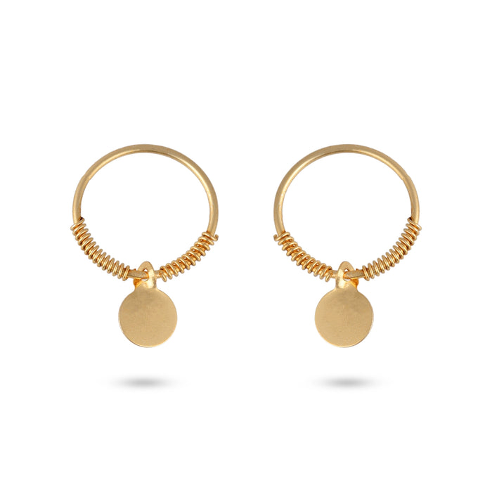 Kundal - 0.75 x 0.5 Inches | Deity Ear Ornament/ God Jewelry Earring/ Ear Accessory For Idol Decoration