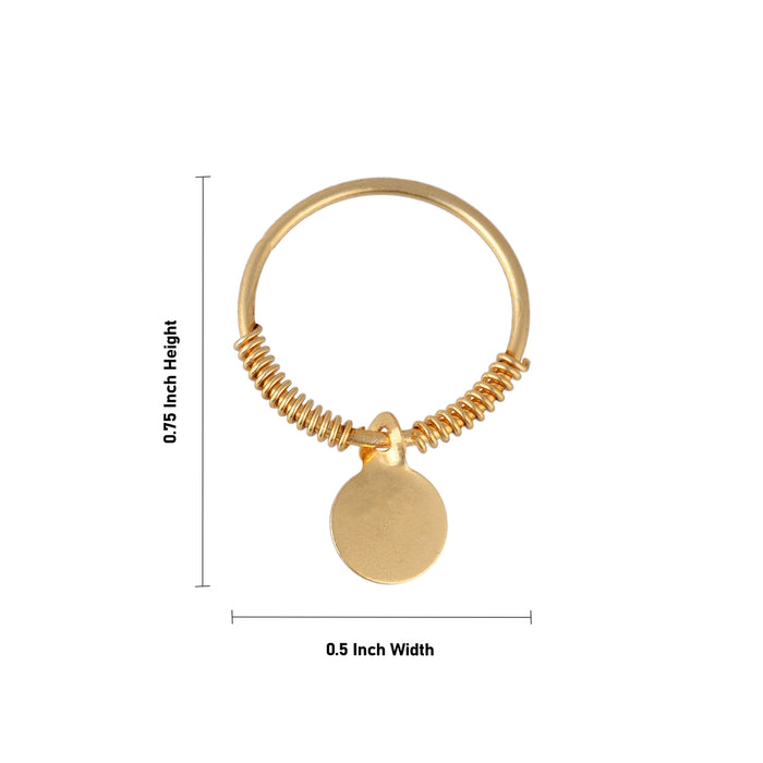 Kundal - 0.75 x 0.5 Inches | Deity Ear Ornament/ God Jewelry Earring/ Ear Accessory For Idol Decoration