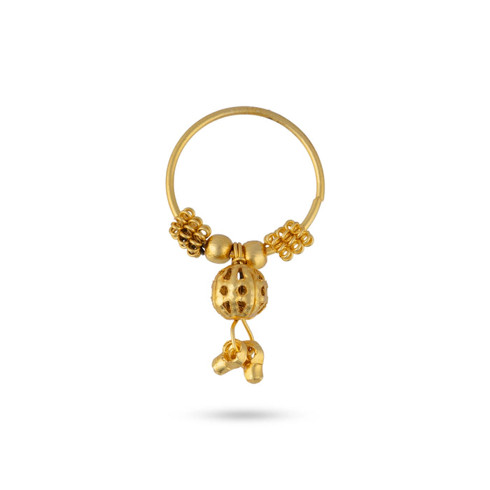 Bell Drop Kundal - 1 x 0.5 Inches | Deity Ear Ornament/ Goddess Jewelry/ Alankaram Accessory